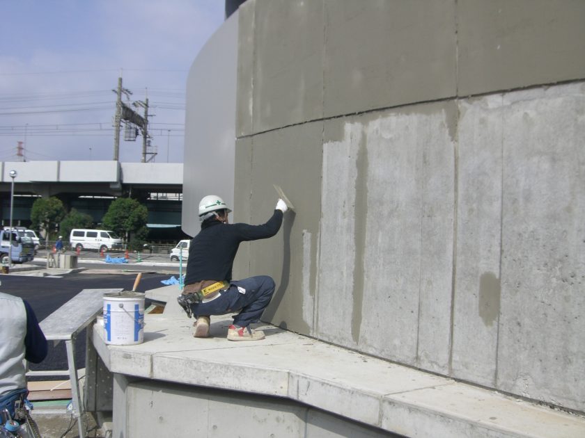 コンクリート打放補修 | 東京都練馬区の左官工事・内外の塗壁 